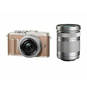 OLYMPUS ミラーレス一眼カメラ PEN E-PL10 EZダブルズームキット ブラウン(ミラーレス一眼)