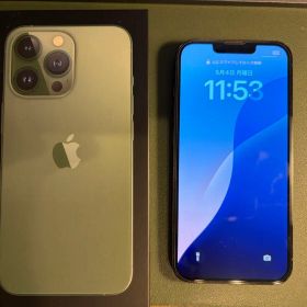 【美品】iPhone13pro アルパイングリーン 128GB 箱付き