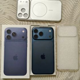 iPhone 17 Pro Max、ディープブルー、256GB、画面割れ