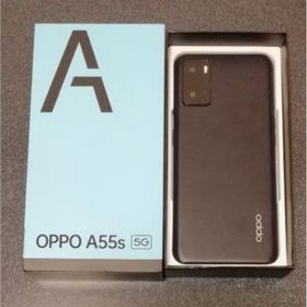 オッポ(OPPO)のOPPO A55s 5G ソフトバンク A102OP ブラック(スマートフォン本体)