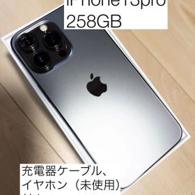 iPhone 13 Pro 258GB 本体／未使用イヤホン／充電器
