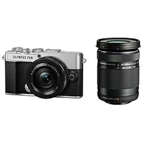 OLYMPUS(オリンパス) OLYMPUS PEN E-P7 EZダブルズームキット ミラーレス一眼カメラ シルバー ［ズームレンズ+ズームレンズ］ [振込不可] [代引不可]