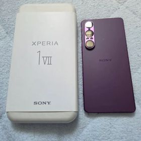 Xperia1ⅶ16/516Gモデル パープル7月までメーカー保証書あり