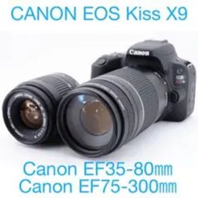一眼レフ カメラ Canon EOS Kiss X9標準&望遠ダブルレンズセット