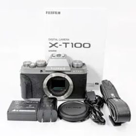 【美品】フジフイルム X-T100 ボディ ダークシルバー ミラーレス カメラ