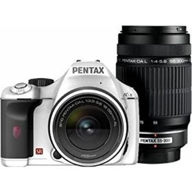 【中古】PENTAX デジタル一眼レフカメラ K-x ダブルズームキットホワイト(デジタル一眼)