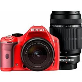 PENTAX デジタル一眼レフカメラ K-x ダブルズームキット レッド/ピンク 023(デジタル一眼)