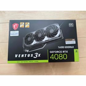 エムエスアイ(msi)の【美品】MSI VENTUS 3X GEFORCE RTX 4080 16GB(PCパーツ) エムエスアイ(msi)の【美品】MSI VENTUS 3X GEFORCE RTX 4080 16GB(PCパーツ)
