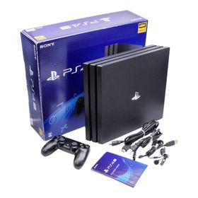 プレイステーション4(PlayStation4)のSONY SIE PlayStation 4 Pro ジェット・ブラック 1TB (CUH-7200BB01) 本体 中古 a1(家庭用ゲーム機本体)