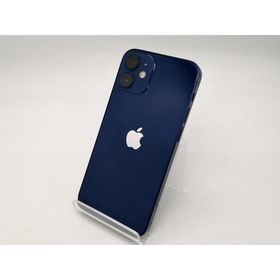 【中古】Apple docomo 【SIMロック解除済み】 iPhone 12 mini 128GB ブルー MGDP3J/A【広島本通】保証期間１ヶ月【ランクB】