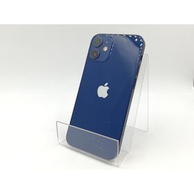 【中古】Apple au 【SIMロック解除済み】 iPhone 12 mini 128GB ブルー MGDP3J/A【千葉】保証期間１ヶ月【ランクB】