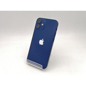 【中古】Apple SoftBank 【SIMロック解除済み】 iPhone 12 mini 128GB ブルー MGDP3J/A【なんば】保証期間１ヶ月【ランクB】