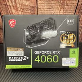 中古 MSI GeForce RTX 4060 VENTUS 2X BLACK 8G OC (RTX4060 8GB) 158792 状態： B:良品