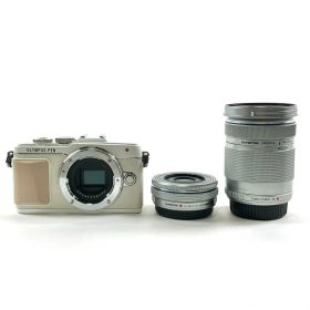 オリンパス OLYMPUS PEN Lite E-PL7 EZダブルズームキット ホワイト デジタル ミラーレス 一眼カメラ 【中古】