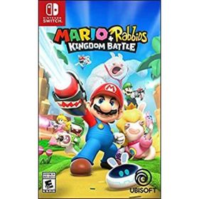 【中古】「非常に良い」任天堂Switch アクション・ファイティングゲーム SW Mario+Rabbids Kingdom Battleマリオ+ラビッツ キングダムバトル〈Ubisoft〉北米版(家庭用ゲームソフト)