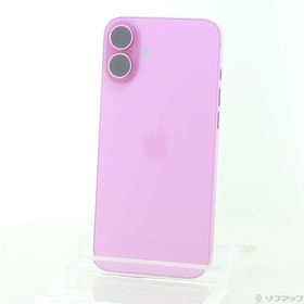 (中古)Apple iPhone16 Plus 128GB ピンク MXVD3J/A SIMフリー(377-ud)