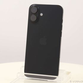 (中古)Apple iPhone16 Plus 128GB ブラック 3N343J/A SIMフリー(196-ud)