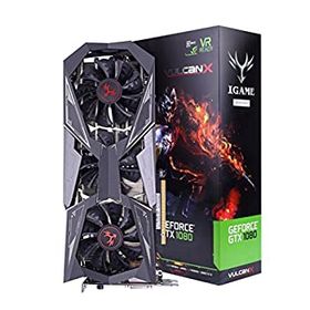 【中古】「非常に良い」TieanカラフルiGame gtx1080ti Vulcan X OCビデオグラフィックスカードGPU 1620???1733?MHz 11?g 352bit SLI VR Ready LCDモニタ ブラック