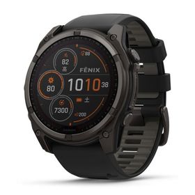 ガーミン fenix 8 Sapphire Dual Power 51mm Ti Carbon Gray DLC / Black (Suica対応)スマートウォッチ 010-02907-50 返品種別A