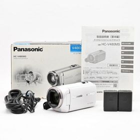 ＜美品＞ Panasonic HC-V480MS-W ホワイト｜HDビデオカメラ(ビデオカメラ)