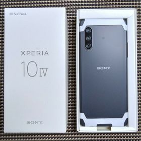 エクスペリア(Xperia)の【新品未使用】シムフリー Xperia 10 IV A202SO 黒(スマートフォン本体)