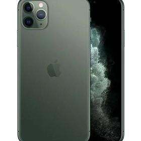 【中古】【安心保証】 iPhone11 Pro Max[64GB] docomo ミッドナイトグリーン