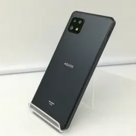 【中古】SHARP UQmobile 【SIMフリー】 AQUOS sense6 ブラック 4GB 64GB SHG05【札幌】保証期間１ヶ月【ランクB】