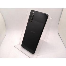 【中古】SONY au 【SIMロック解除済み】 Xperia 10 II ブラック 4GB 64GB SOV43【三宮センター】保証期間１ヶ月【ランクC】