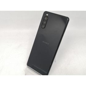 【中古】SONY au 【SIMロック解除済み】 Xperia 10 II ブラック 4GB 64GB SOV43【川越クレアモール】保証期間１ヶ月【ランクB】