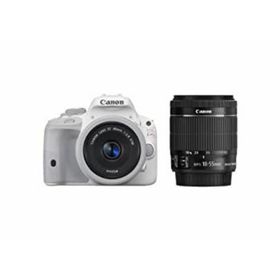 【中古】Canon デジタル一眼レフカメラ EOS Kiss X7(ホワイト) ダブルレンズキット EF-40mm F2.8 STM(ホワイト) EF-S18-55mm F3.5-5.6 IS STM付属 KISSX7(デジタル一眼)