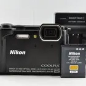 美品 Nikon COOLPIX W300 ブラック 防水 デジタルカメラ