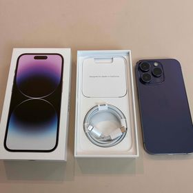 アップル(Apple)のApple iPhone14 Pro 128ディープパープル バッテリー 77%(スマートフォン本体) アップル(Apple)のApple iPhone14 Pro 128ディープパープル バッテリー 77%(スマートフォン本体)