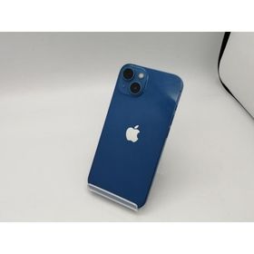 【中古】Apple 楽天モバイル 【SIMフリー】 iPhone 13 256GB ブルー MLNM3J/A【広島本通】保証期間１ヶ月【ランクB】