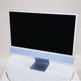 〔中古〕Apple(アップル) iMac 24-inch Mid-2021 MJV93J／A Apple M1 8コアCPU_7コアGPU 8GB SSD256GB ブルー 〔26.3 Tahoe〕〔377-ud〕