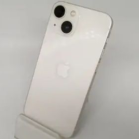 【中古】Apple docomo 【SIMフリー】 iPhone 13 mini 128GB スターライト MLJE3J/A【OSU301】保証期間１ヶ月【ランクC】