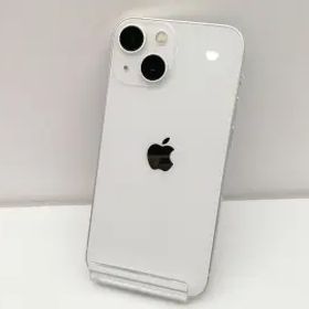 【中古】Apple SoftBank 【SIMフリー】 iPhone 13 mini 128GB スターライト MLJE3J/A【仙台イービーンズ】保証期間１ヶ月【ランクC】