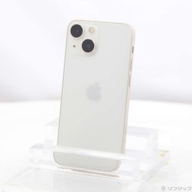(中古)Apple iPhone13 mini 128GB スターライト MLJE3J/A SIMフリー (ネットワーク利用制限▲)(258-ud)