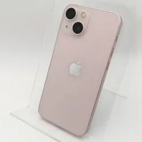 【中古】【赤ロム保証あり】Apple au 【SIMフリー】 iPhone 13 mini 128GB ピンク MLJF3J/A【津田沼】保証期間１ヶ月【ランクC】