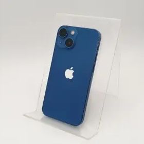 【中古】Apple 国内版 【SIMフリー】 iPhone 13 mini 128GB ブルー MLJH3J/A【なんば】保証期間１ヶ月【ランクA】