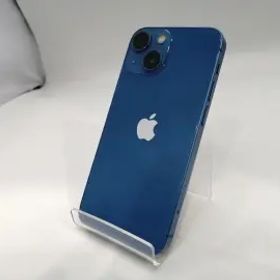 【中古】Apple docomo 【SIMフリー】 iPhone 13 mini 128GB ブルー MLJH3J/A【浜松駅前】保証期間１ヶ月【ランクC】