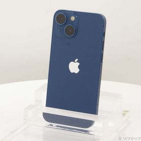 (中古)Apple iPhone13 mini 128GB ブルー MLJH3J/A SIMフリー(377-ud)