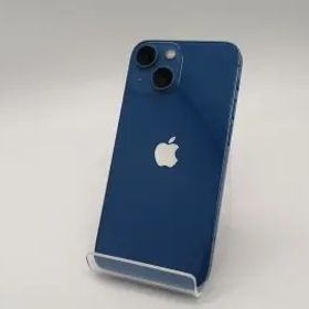 【中古】Apple 国内版 【SIMフリー】 iPhone 13 mini 128GB ブルー MLJH3J/A【DS秋葉】保証期間１ヶ月【ランクC】