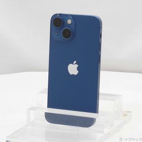 (中古)Apple iPhone13 mini 128GB ブルー MLJH3J/A SIMフリー(368-ud)