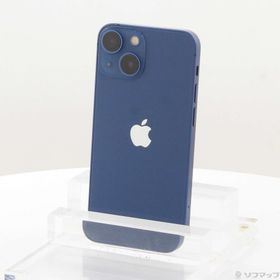 (中古)Apple iPhone13 mini 128GB ブルー MLJH3J/A SIMフリー(269-ud)