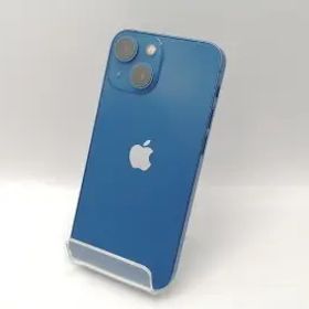 【中古】Apple docomo 【SIMフリー】 iPhone 13 mini 128GB ブルー MLJH3J/A【高崎モントレー】保証期間１ヶ月【ランクB】