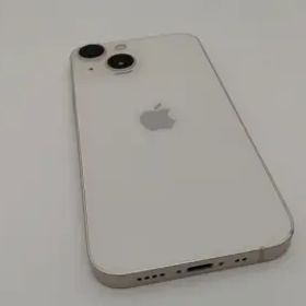 【中古】【赤ロム保証あり】Apple au 【SIMフリー】 iPhone 13 mini 256GB スターライト MLJK3J/A【なんば】保証期間１ヶ月【ランクC】