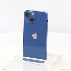 (中古)Apple iPhone13 mini 256GB ブルー MLJN3J/A SIMフリー(198-ud)