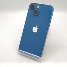 【中古】Apple SoftBank 【SIMフリー】 iPhone 13 mini 256GB ブルー MLJN3J/A【広島本通】保証期間１ヶ月【ランクC】