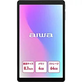 aiwa(アイワ) JA5-TBA0804 Androidタブレット 8.68型 aiwa tab AS8L-2 ダークグレー ［SIMフリーモデル /ストレージ：64GB］ JA5TBA0804