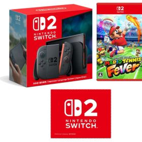 Nintendo Switch 2(日本語・国内専用) ＋ マリオテニス フィーバー -Switch2 ＋ 【限定】特典 Nintendo Switch 2 ロゴデザイン マイクロファイバークロス 同梱